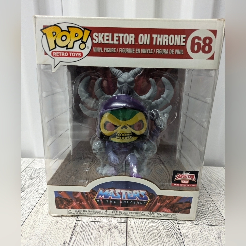 Funko Pop! 68 Retro Toys Skeletor on Throne - Purple, Green, Gray